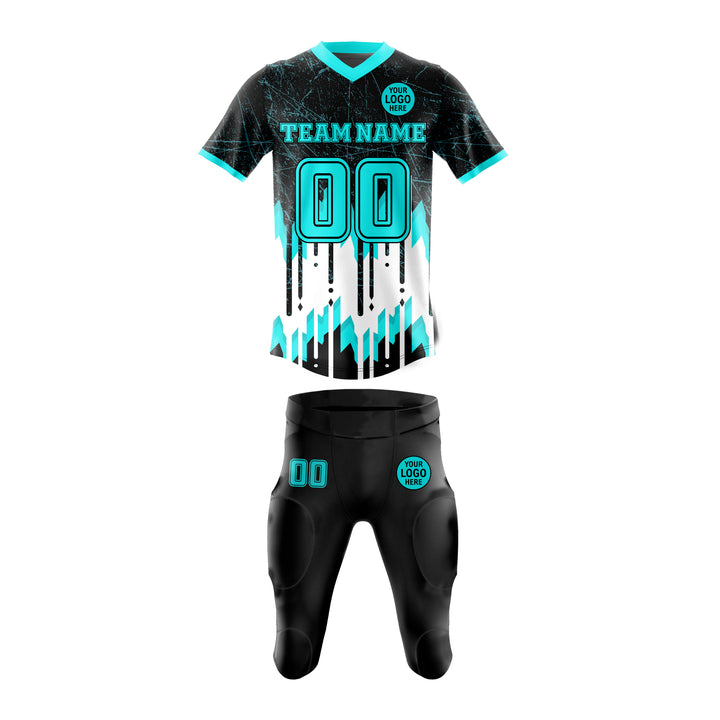 Electric Drip American Football Uniform