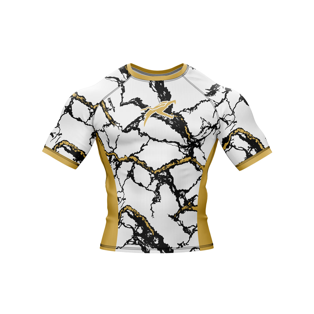 Gilded Marble Premium Bjj Rash Guard For Men/Women