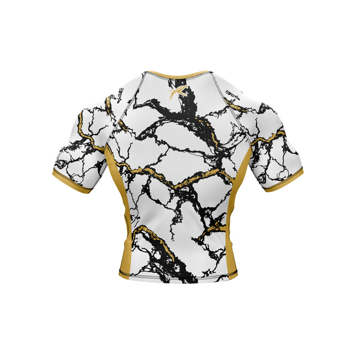 Gilded Marble Premium Bjj Rash Guard For Men/Women