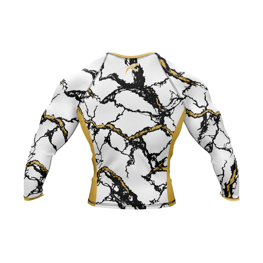 Gilded Marble Premium Bjj Rash Guard For Men/Women