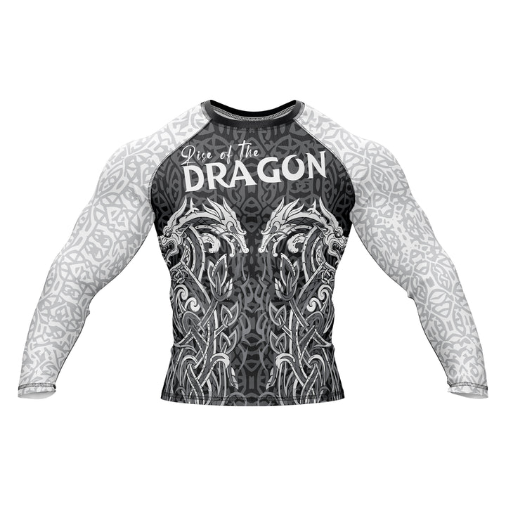 Twin Dragon Armor Premium Bjj Rash Guard featuring two dragons
