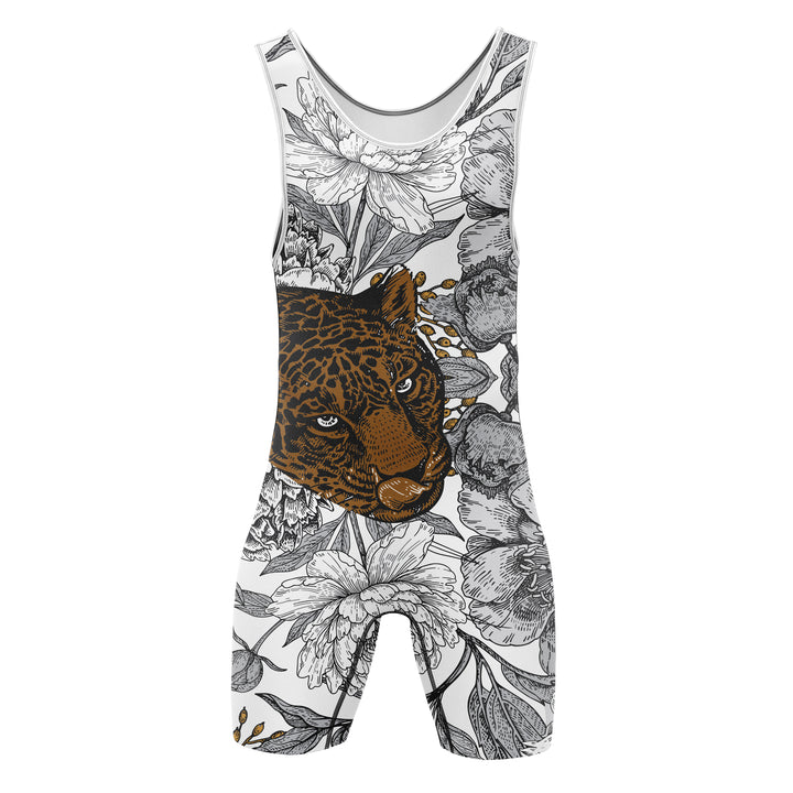 Floral Predator Premium Wrestling Singlet