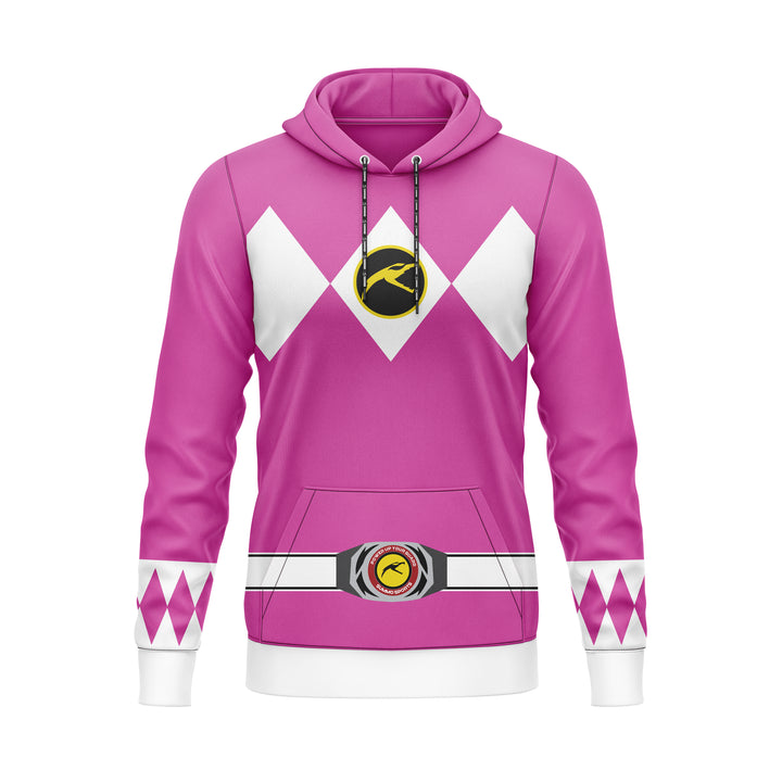 Mighty Morphin Pink Full-Print Hoodie For Men/Women