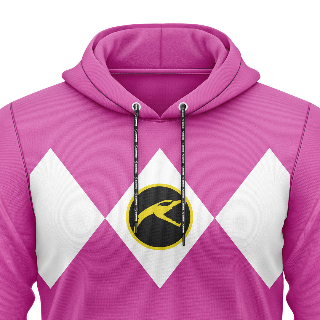 Mighty Morphin Pink Full-Print Hoodie For Men/Women