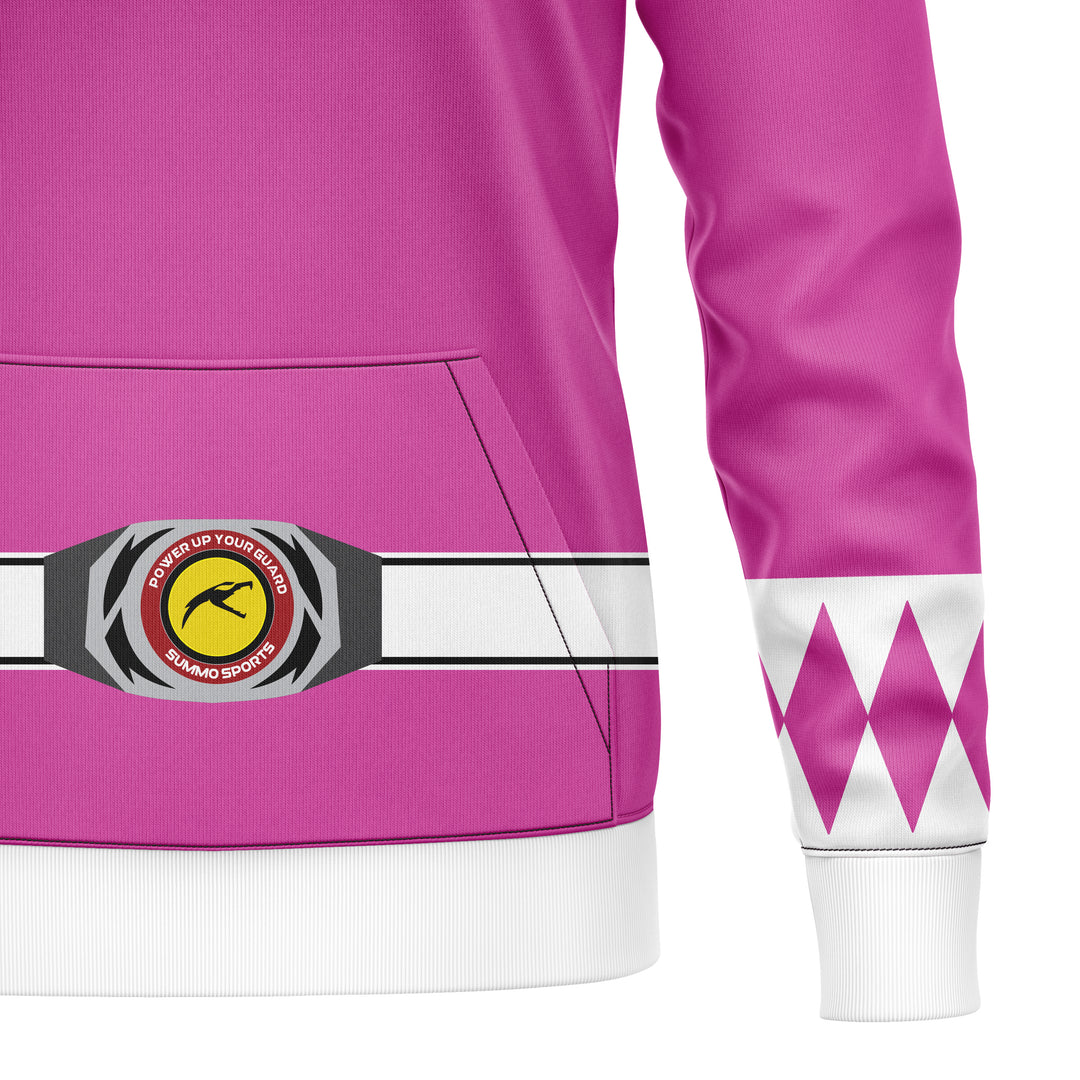 Mighty Morphin Pink Full-Print Hoodie For Men/Women