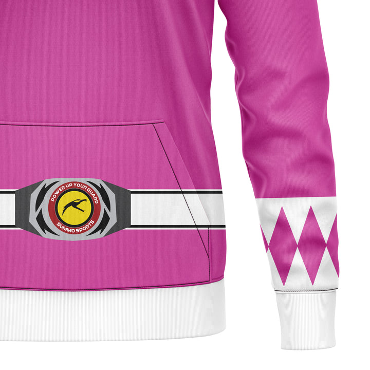 Mighty Morphin Pink Full-Print Hoodie For Men/Women