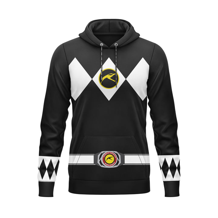 Mighty Morphin Black Full-Print Hoodie For Men/Women