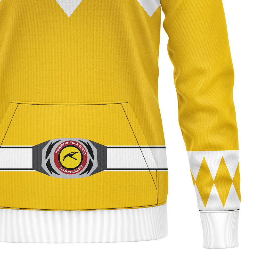 Mighty Morphin Yellow Full-Print Hoodie For Men/Women