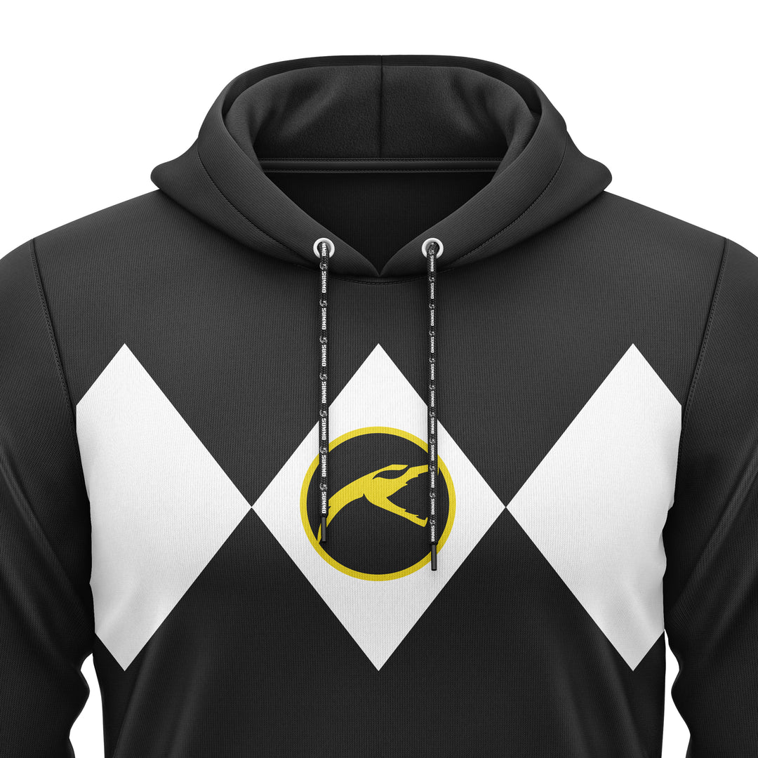 Mighty Morphin Black Full-Print Hoodie For Men/Women