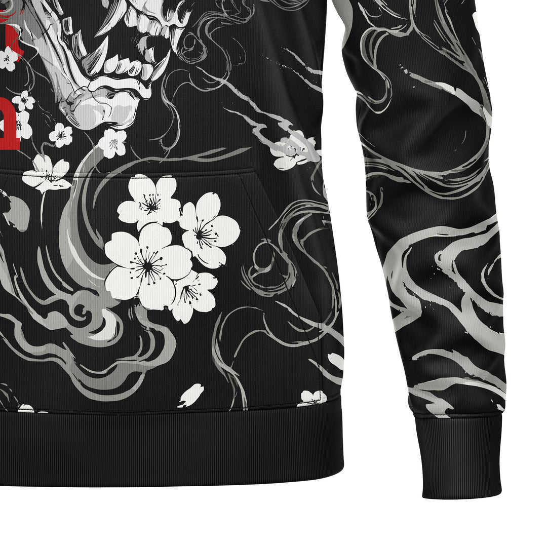 Crimson Oni Full-Print Hoodie For Men/Women