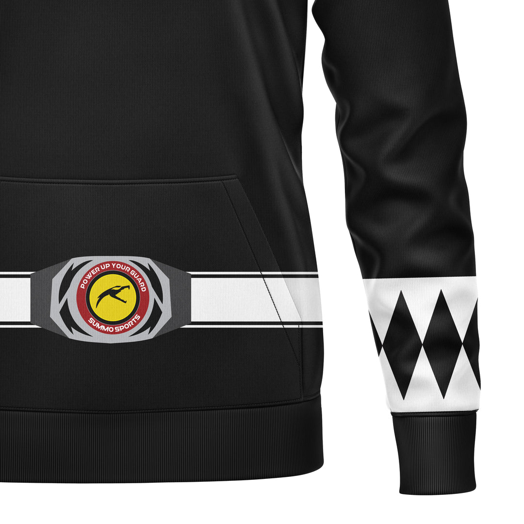 Mighty Morphin Black Full-Print Hoodie For Men/Women
