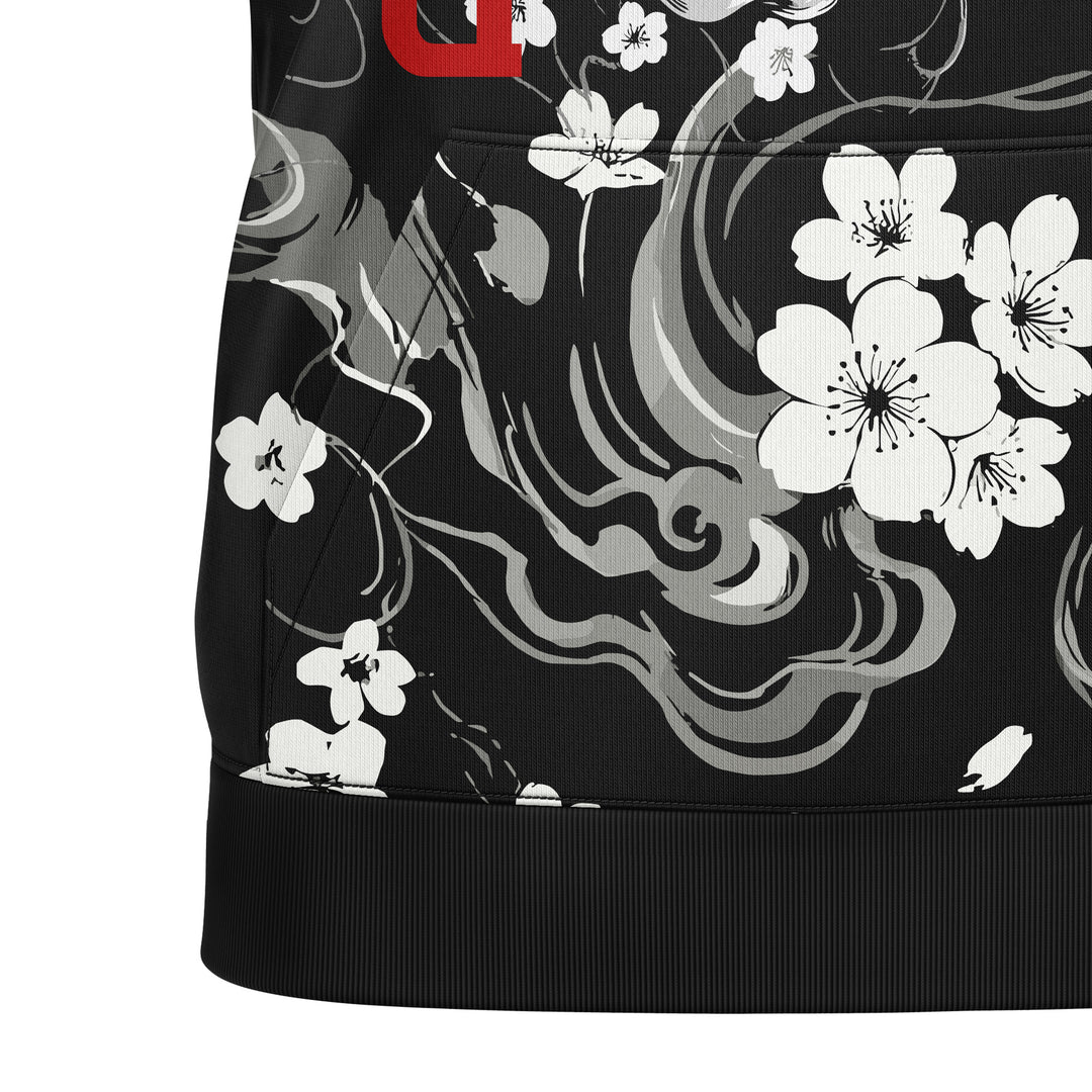 Crimson Oni Full-Print Hoodie For Men/Women