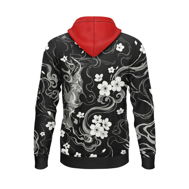Crimson Oni Full-Print Hoodie For Men/Women
