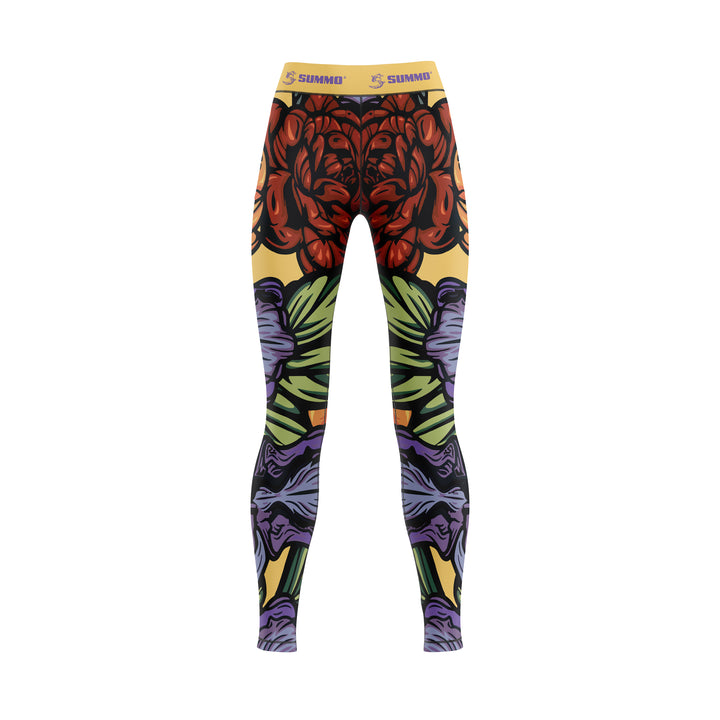 Floral Compression Pants For Women