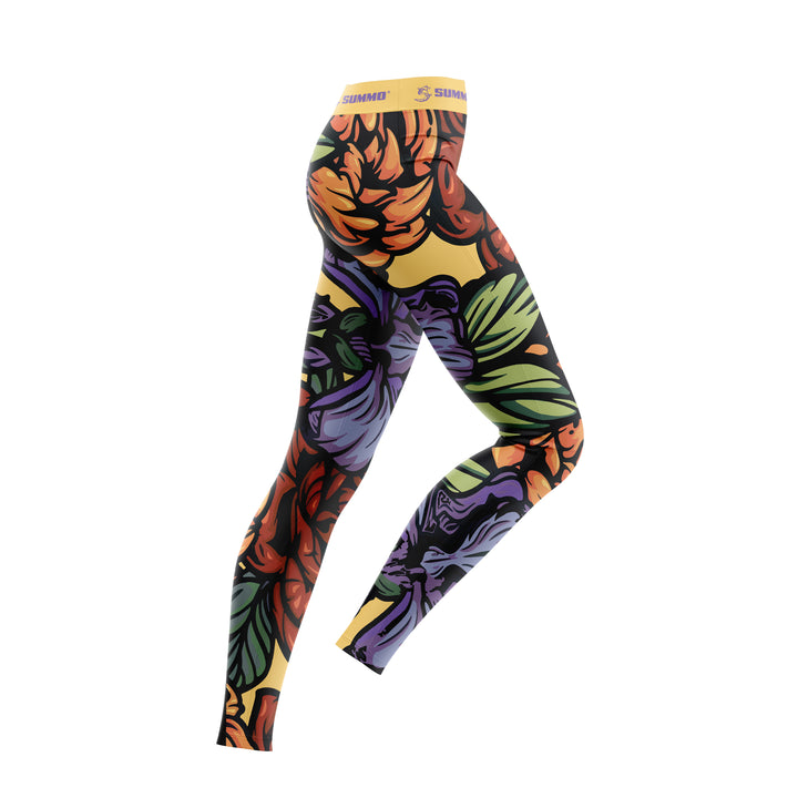 Floral Compression Pants For Women