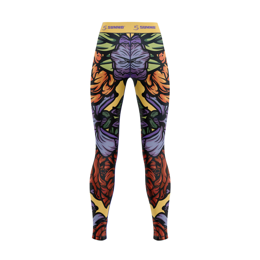 Floral Compression Pants For Women