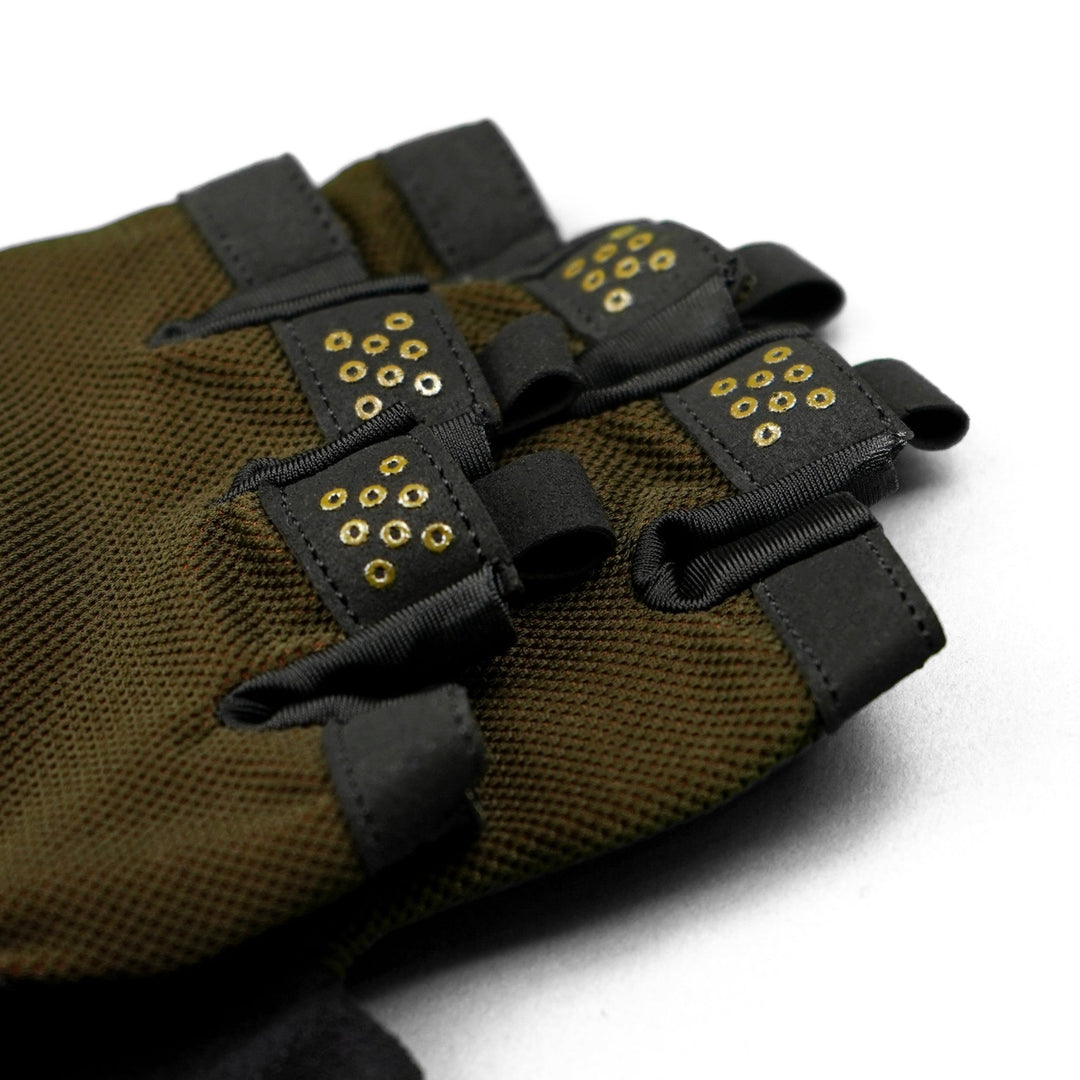 Aero - Mesh Olive Weightlifting Gloves - Summo Sports