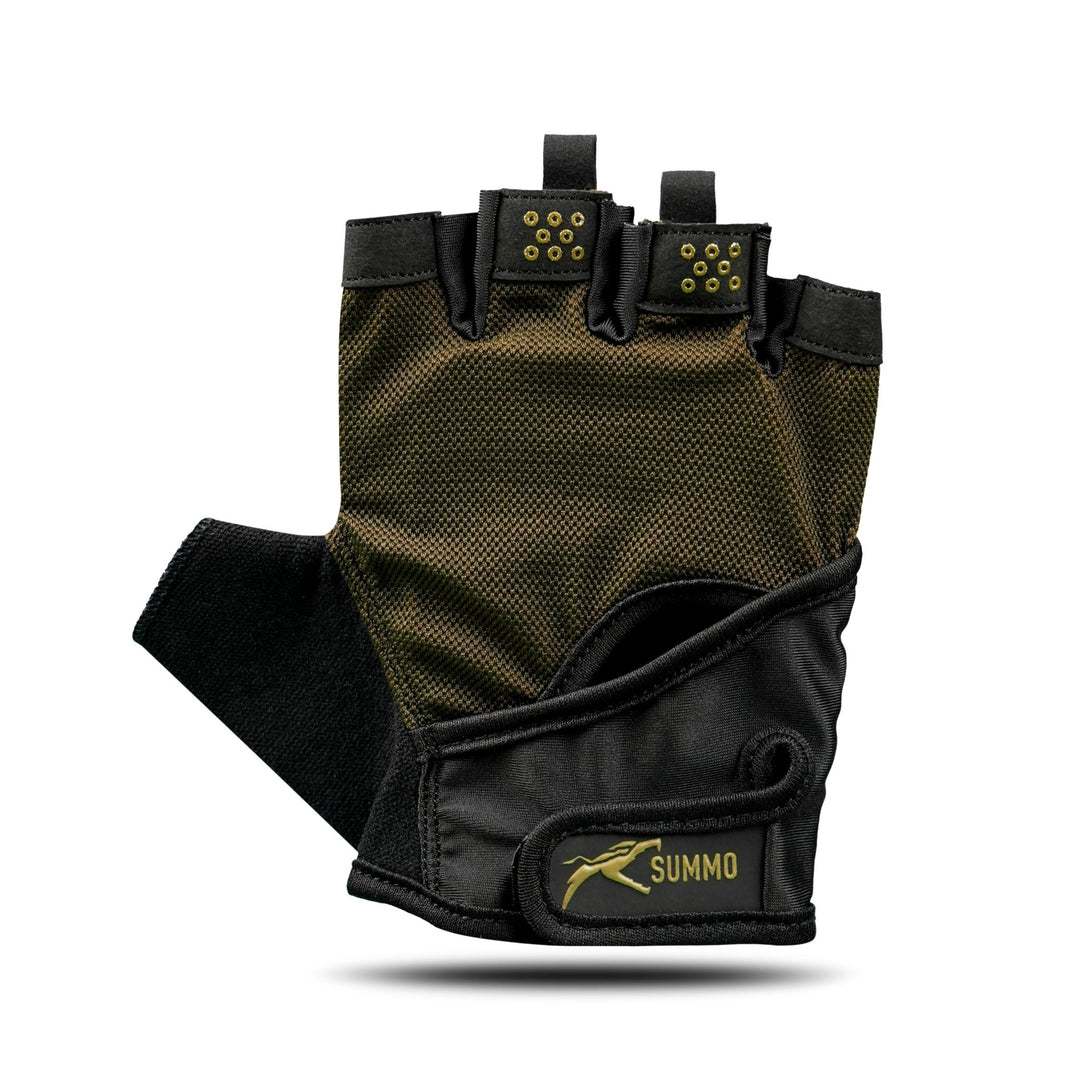 Aero - Mesh Olive Weightlifting Gloves - Summo Sports