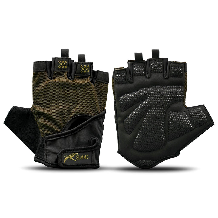 Aero - Mesh Olive Weightlifting Gloves - Summo Sports
