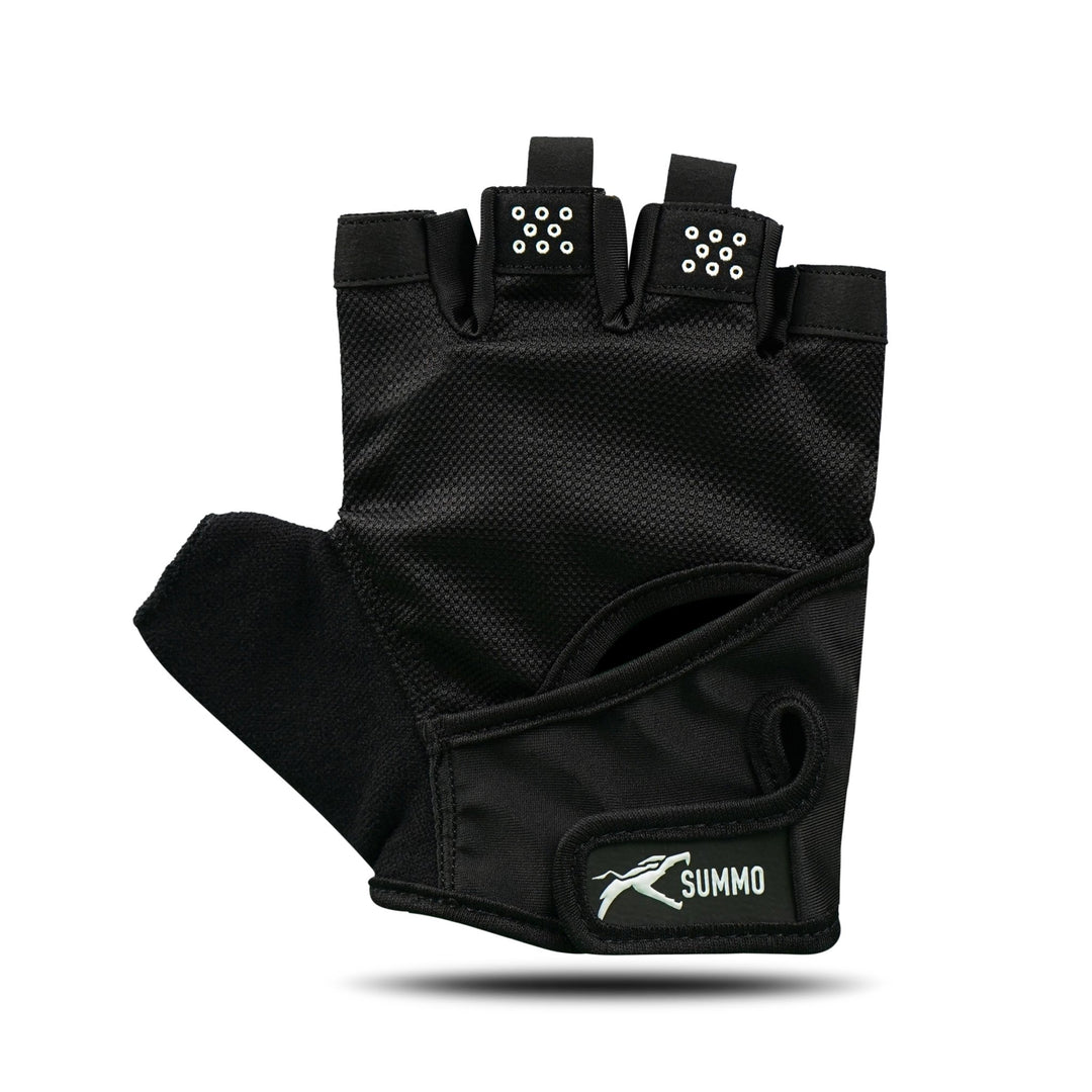 Aero - Mesh Stealth Black Weightlifting Gloves - Summo Sports