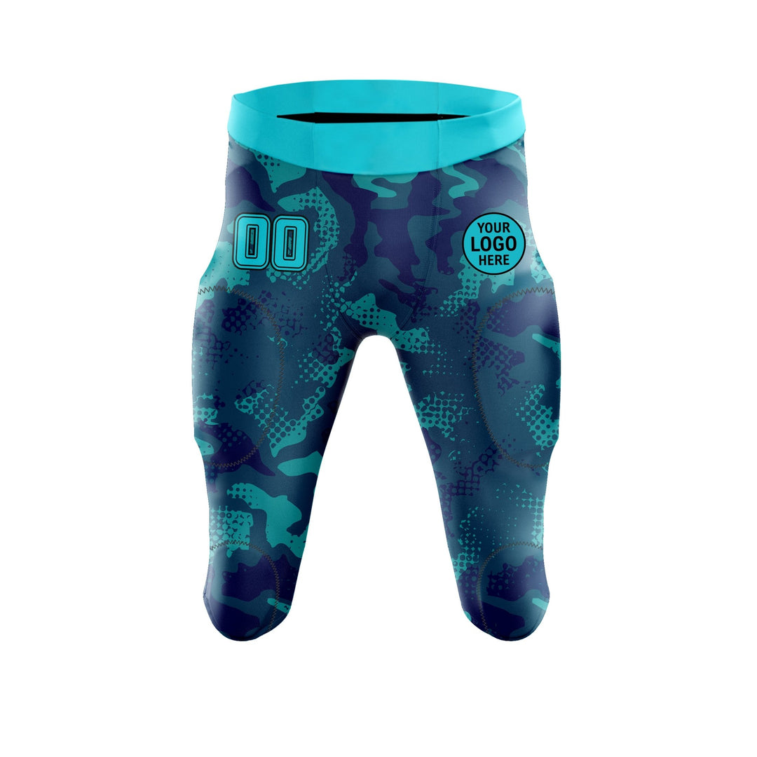 Aqua Camo American Football Uniform - Summo Sports