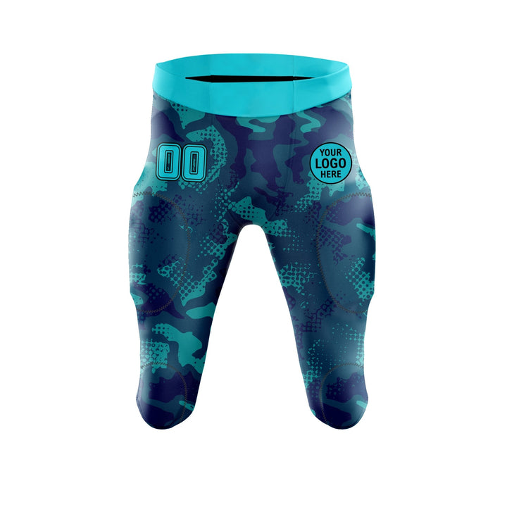 Aqua Camo American Football Uniform - Summo Sports