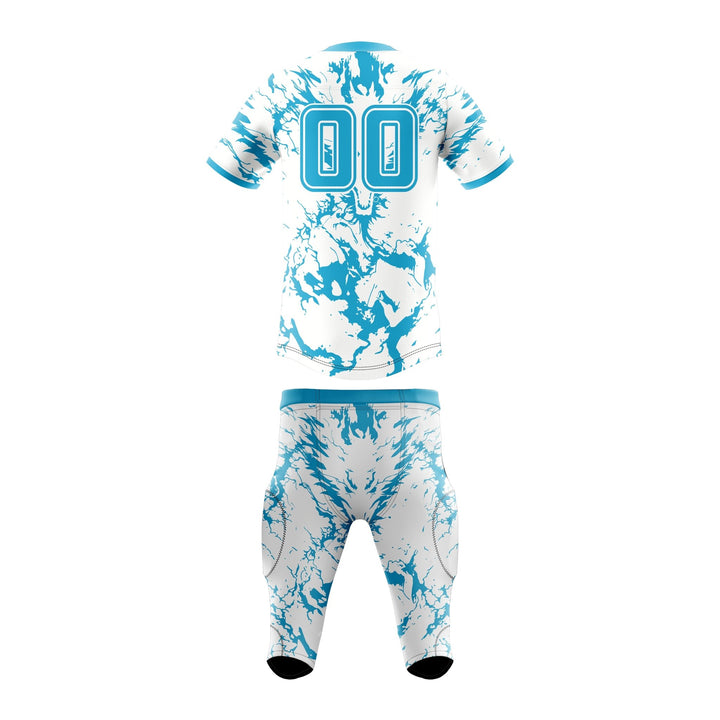 Azure Blizzard American Football Uniform - Summo Sports