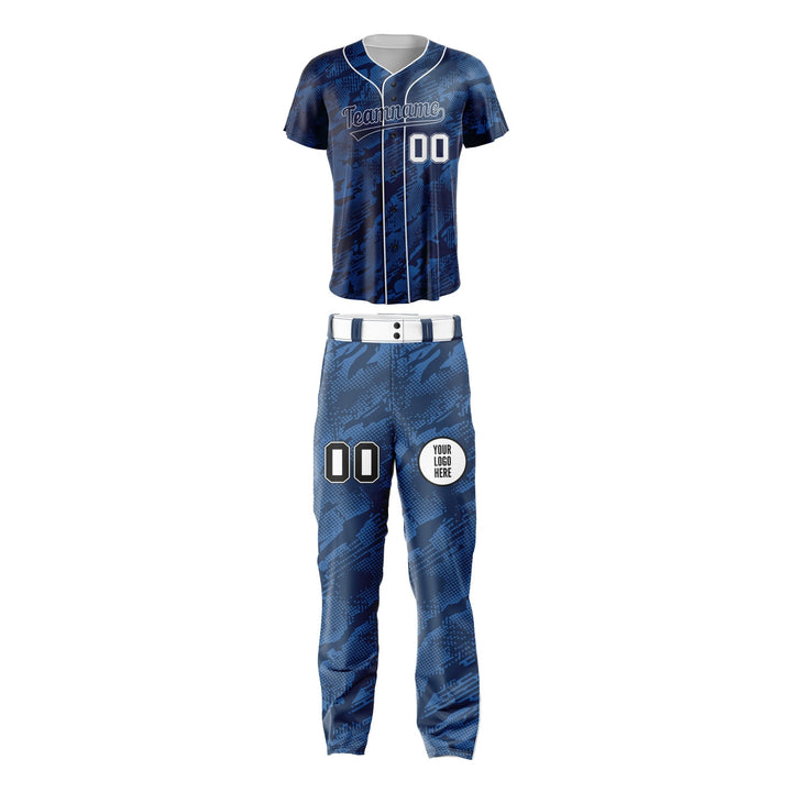 Azure Phantom Custom Baseball Uniform - Summo Sports
