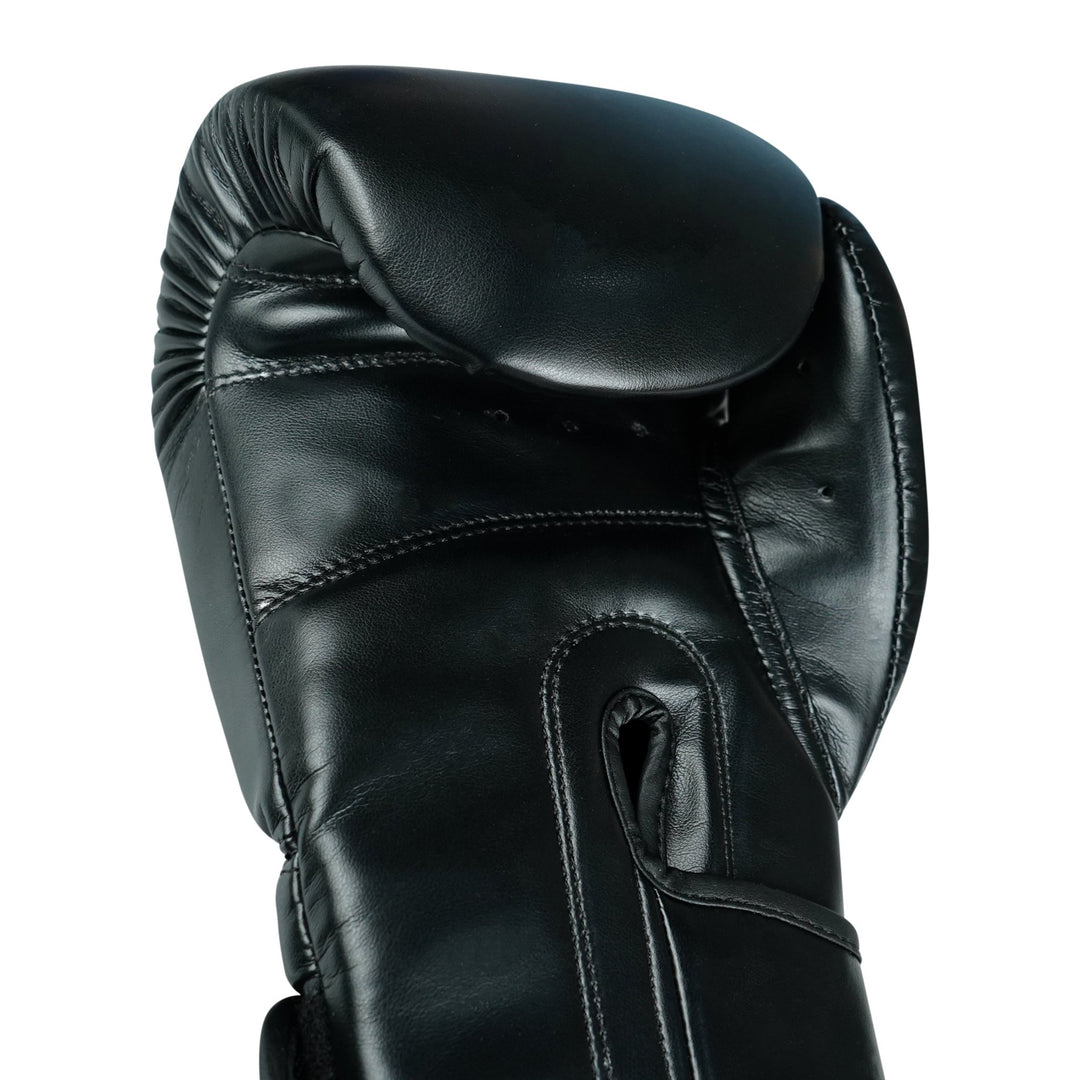 Basic Black PU Leather Boxing Gloves - Summo Sports