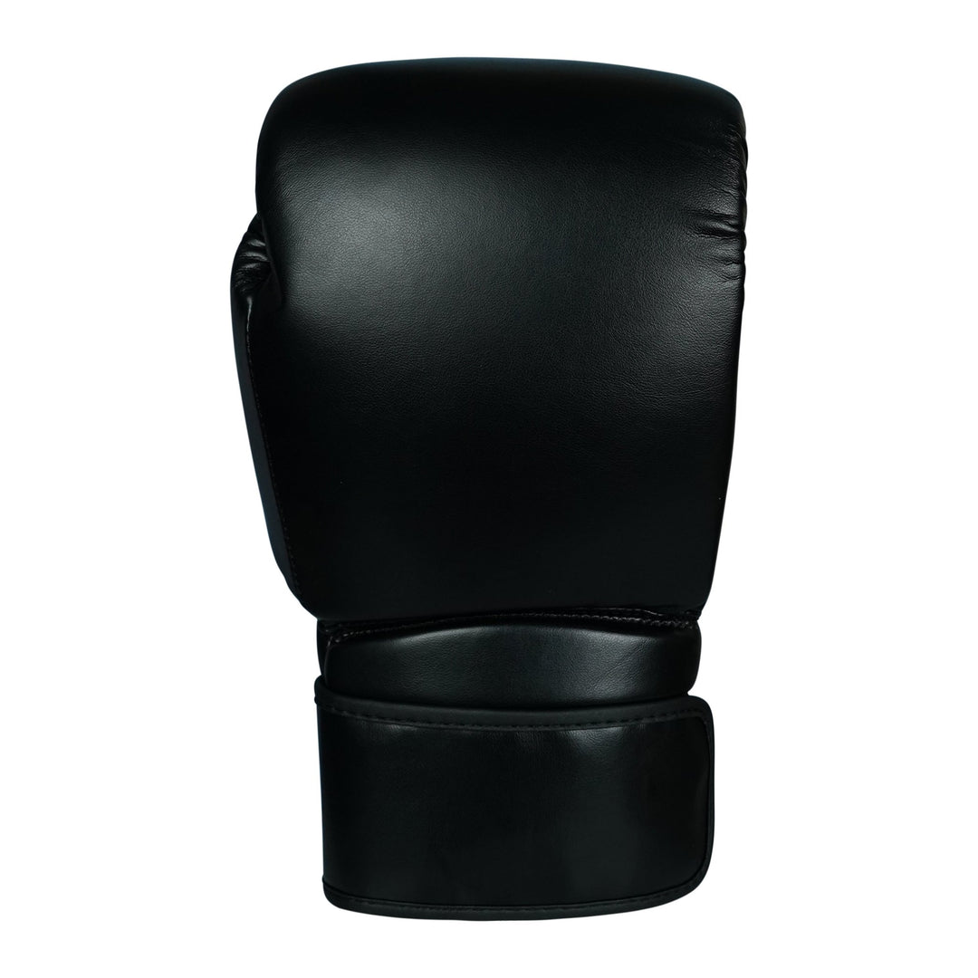 Basic Black PU Leather Boxing Gloves - Summo Sports