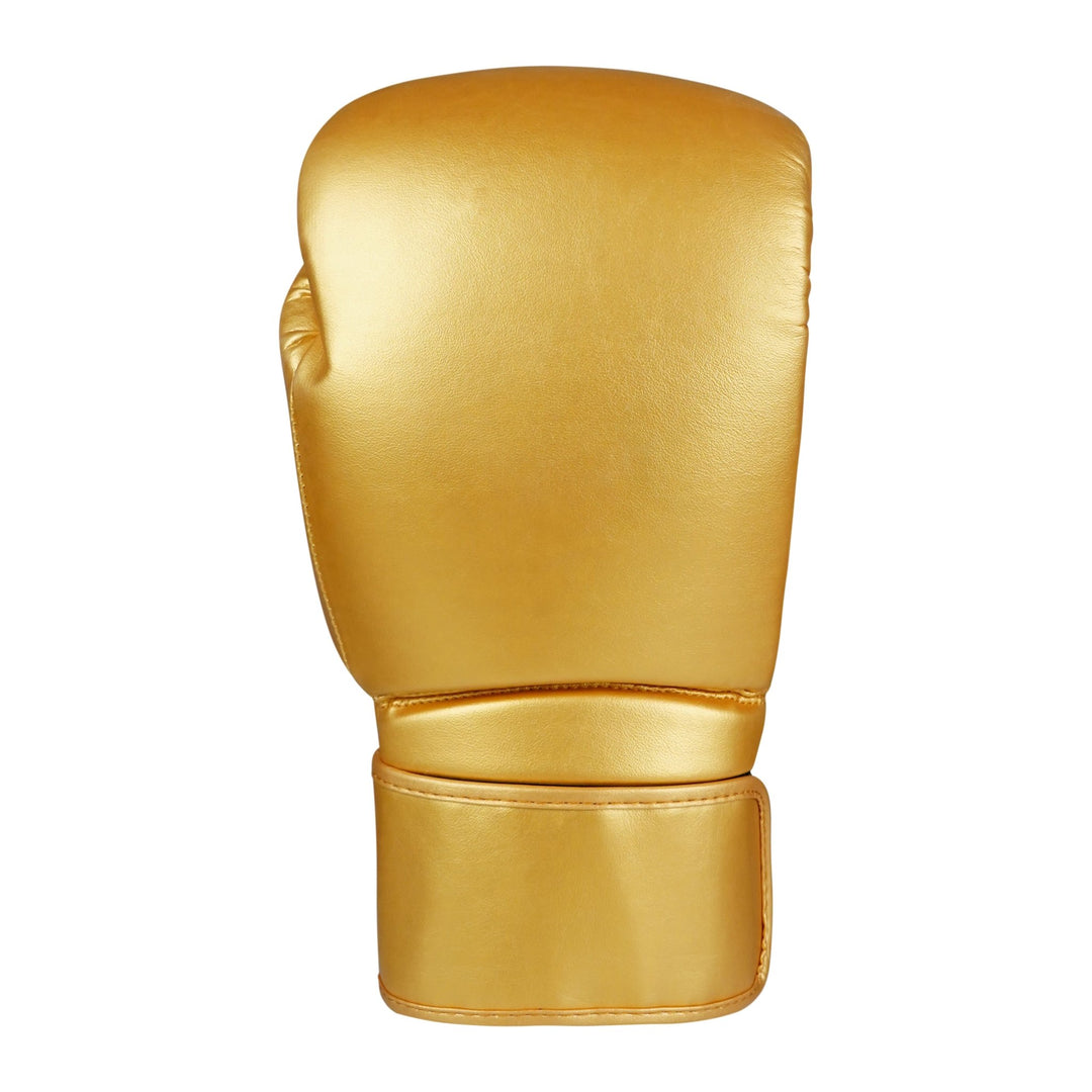 Basic Golden PU Leather Boxing Gloves - Summo Sports