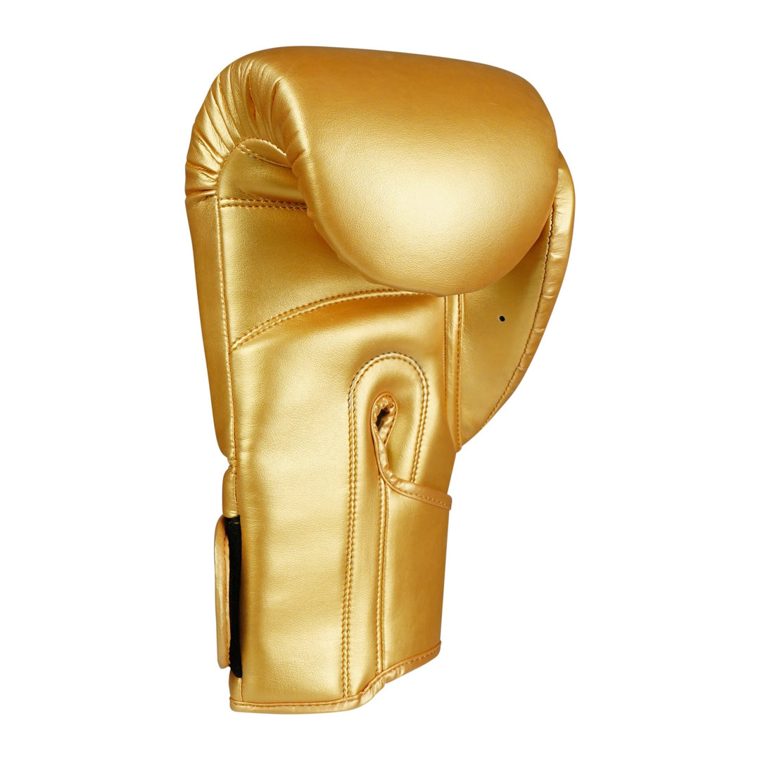 Basic Golden PU Leather Boxing Gloves - Summo Sports
