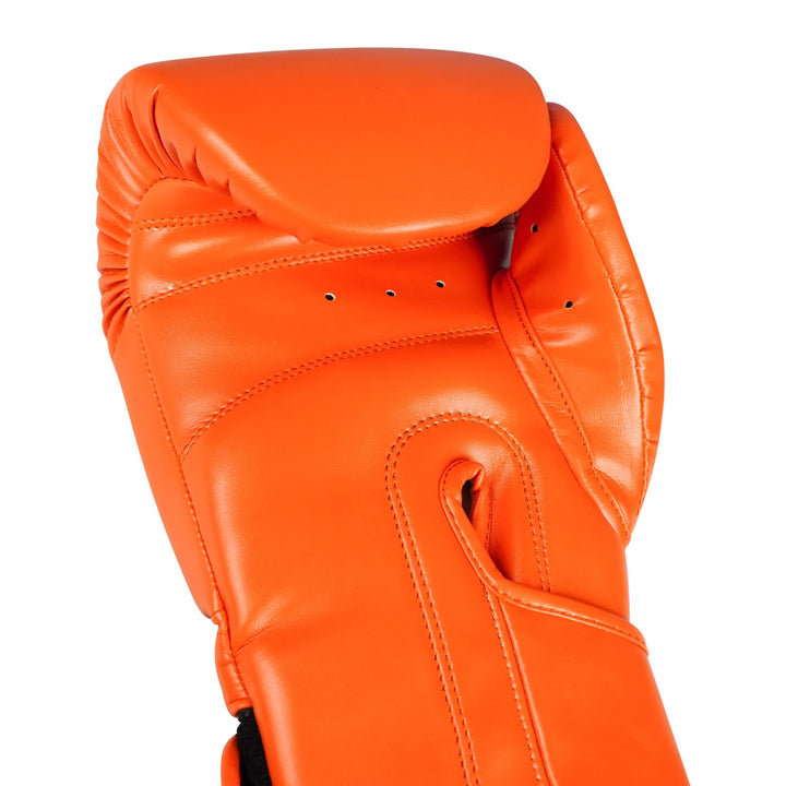 Basic Orange PU Leather Boxing Gloves - Summo Sports