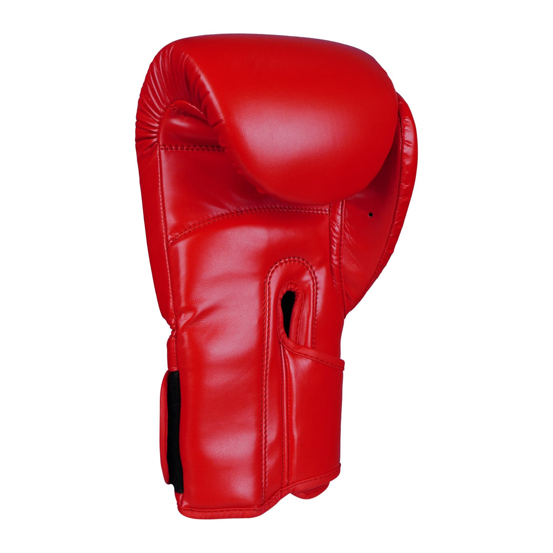 Basic Red PU Leather Boxing Gloves - Summo Sports