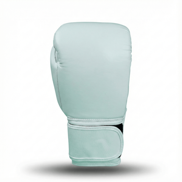 Basic White Genuine Leather Boxing Gloves - Summo Sports