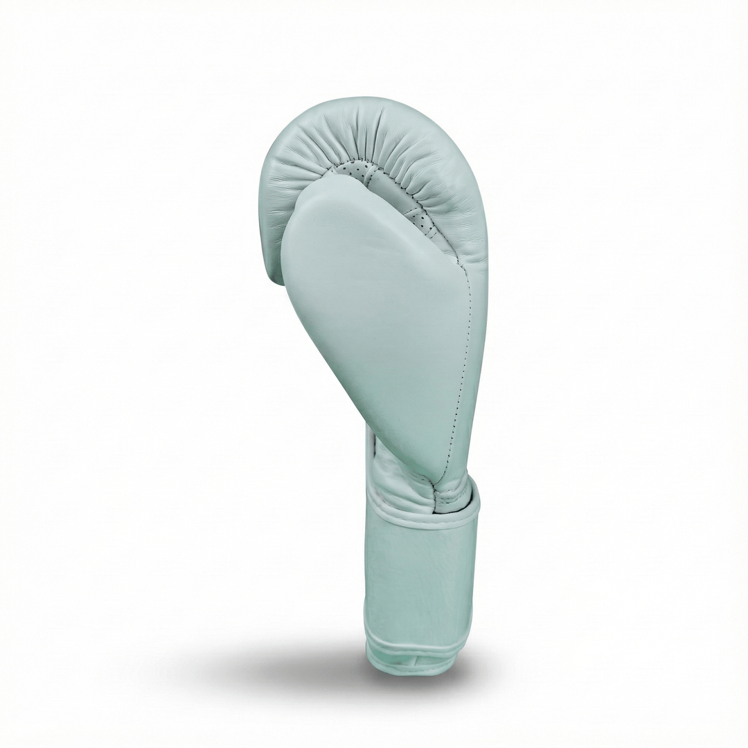 Basic White Genuine Leather Boxing Gloves - Summo Sports