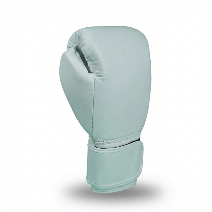 Basic White Genuine Leather Boxing Gloves - Summo Sports