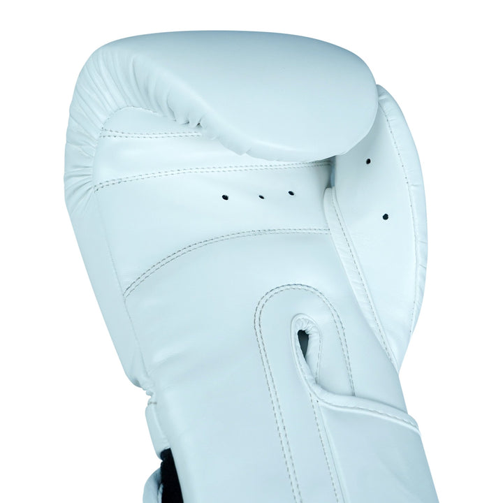 Basic White PU Leather Boxing Gloves - Summo Sports