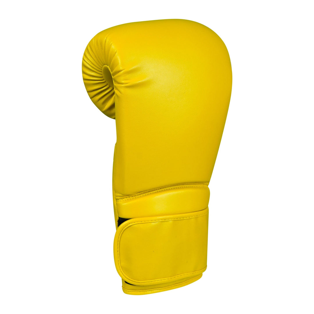 Basic Yellow PU Leather Boxing Gloves - Summo Sports