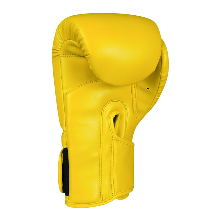 Basic Yellow PU Leather Boxing Gloves - Summo Sports