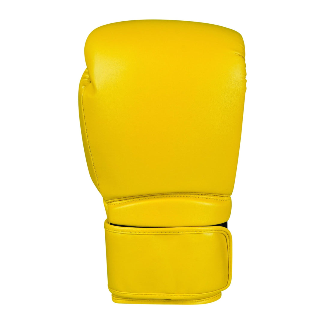 Basic Yellow PU Leather Boxing Gloves - Summo Sports