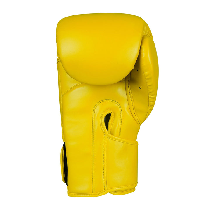 Basic Yellow PU Leather Boxing Gloves - Summo Sports