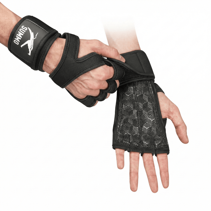 Black Hex - Traction Weightlifting Grips - Summo Sports