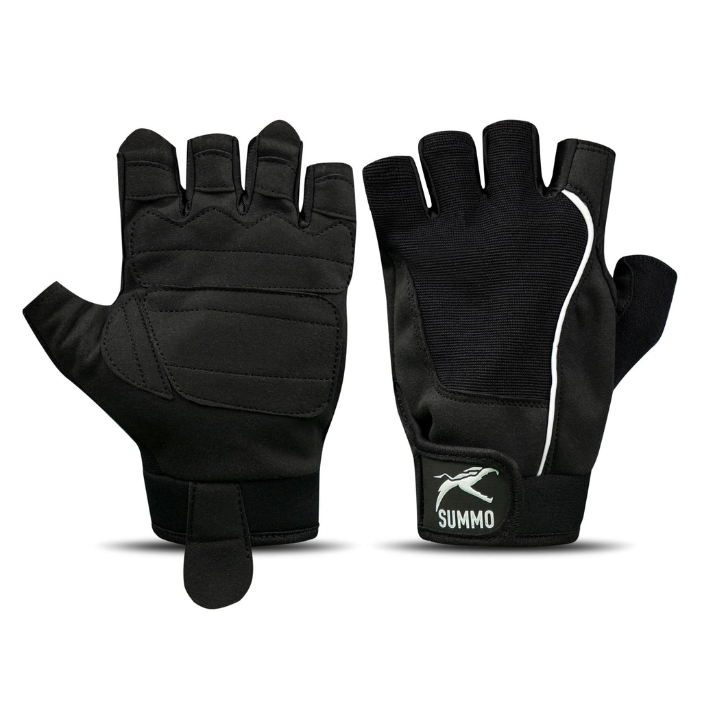 Black Suede Palm Weightlifting Gym Gloves – Summo Sports