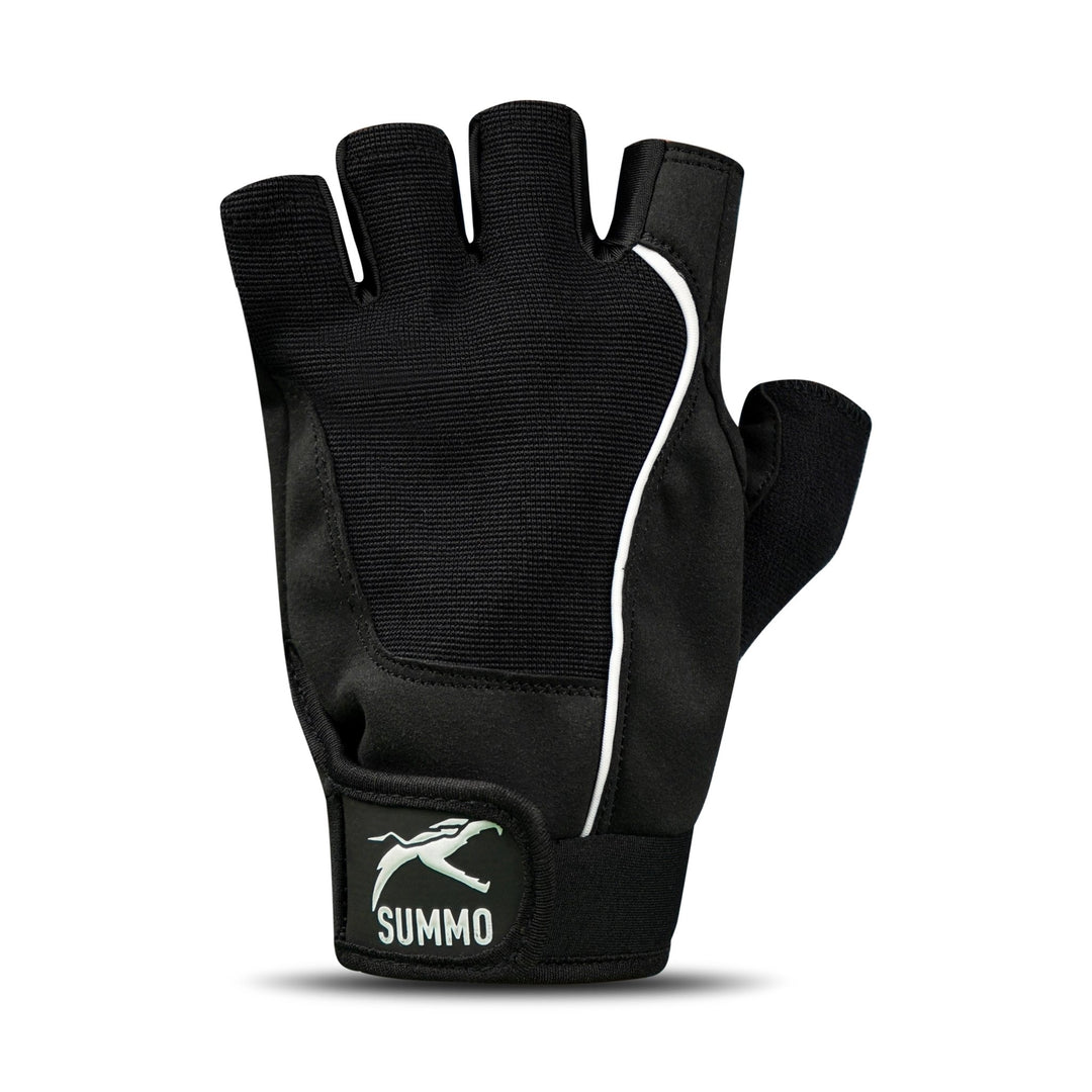 Black Suede Palm Weightlifting Gym Gloves - Summo Sports