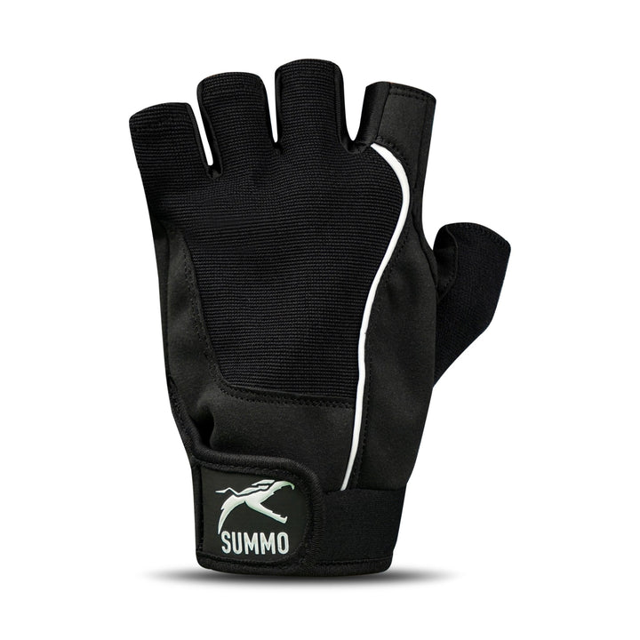 Black Suede Palm Weightlifting Gym Gloves - Summo Sports