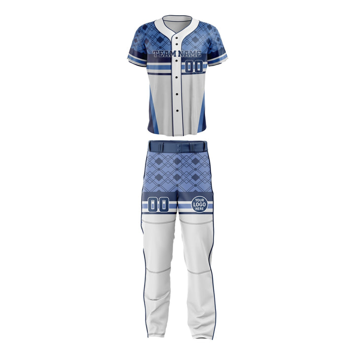 Blue Motion Custom Baseball Uniform - Summo Sports