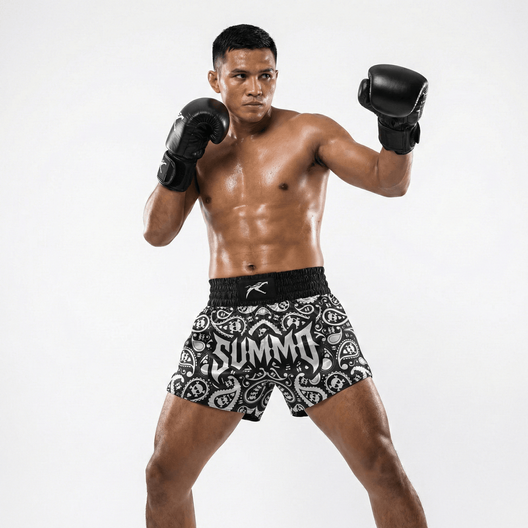 Bone Bandana Muay Thai Shorts - Summo Sports