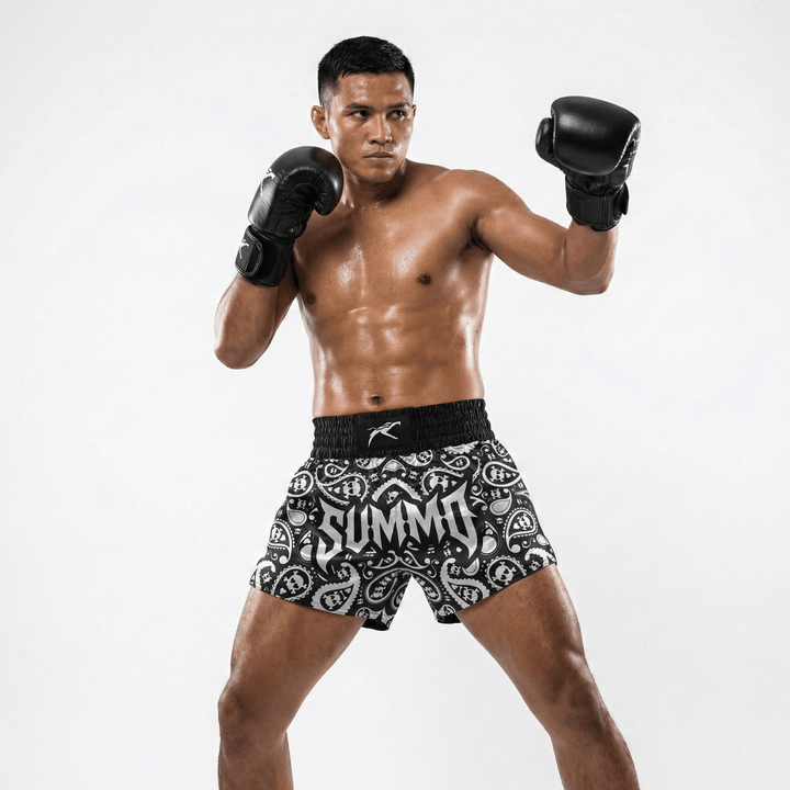 Bone Bandana Muay Thai Shorts - Summo Sports