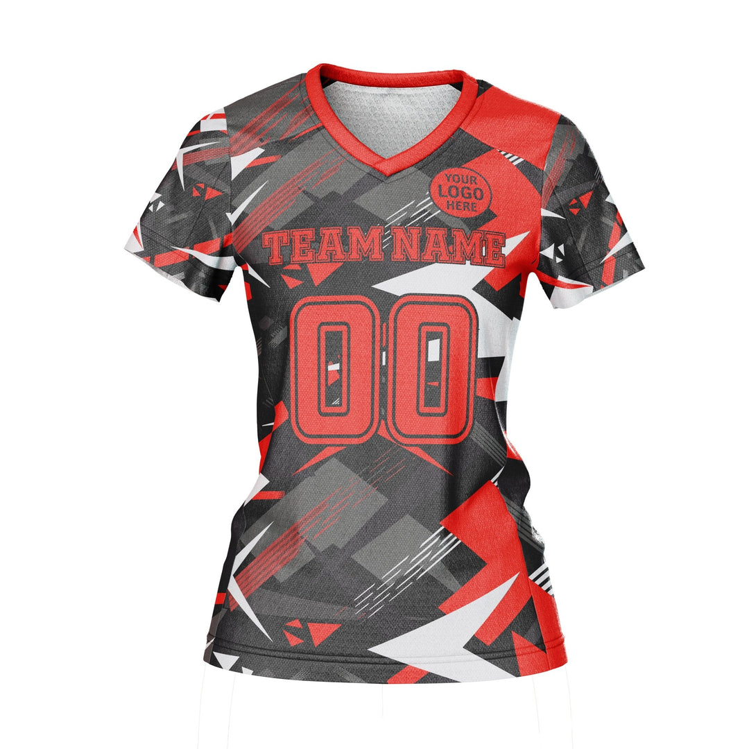 Carbon Red Custom Volleyball Jersey - Summo Sports